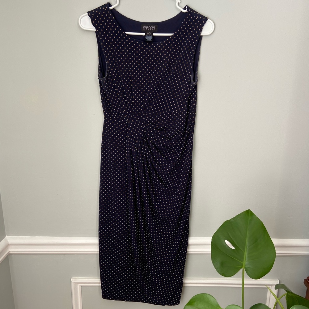 Polka Dot Enfocus Studio MIDI dress